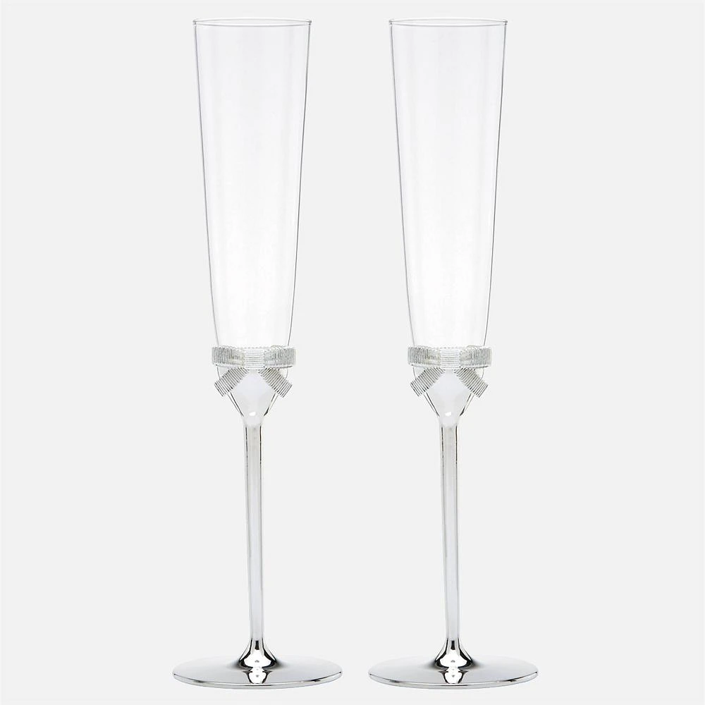 Set of 2 Champagne Flutes by Kate Spade