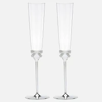 Set of 2 Champagne Flutes by Kate Spade