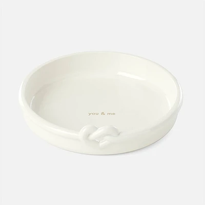 Assiette à bagues « With Love » par Kate Spade