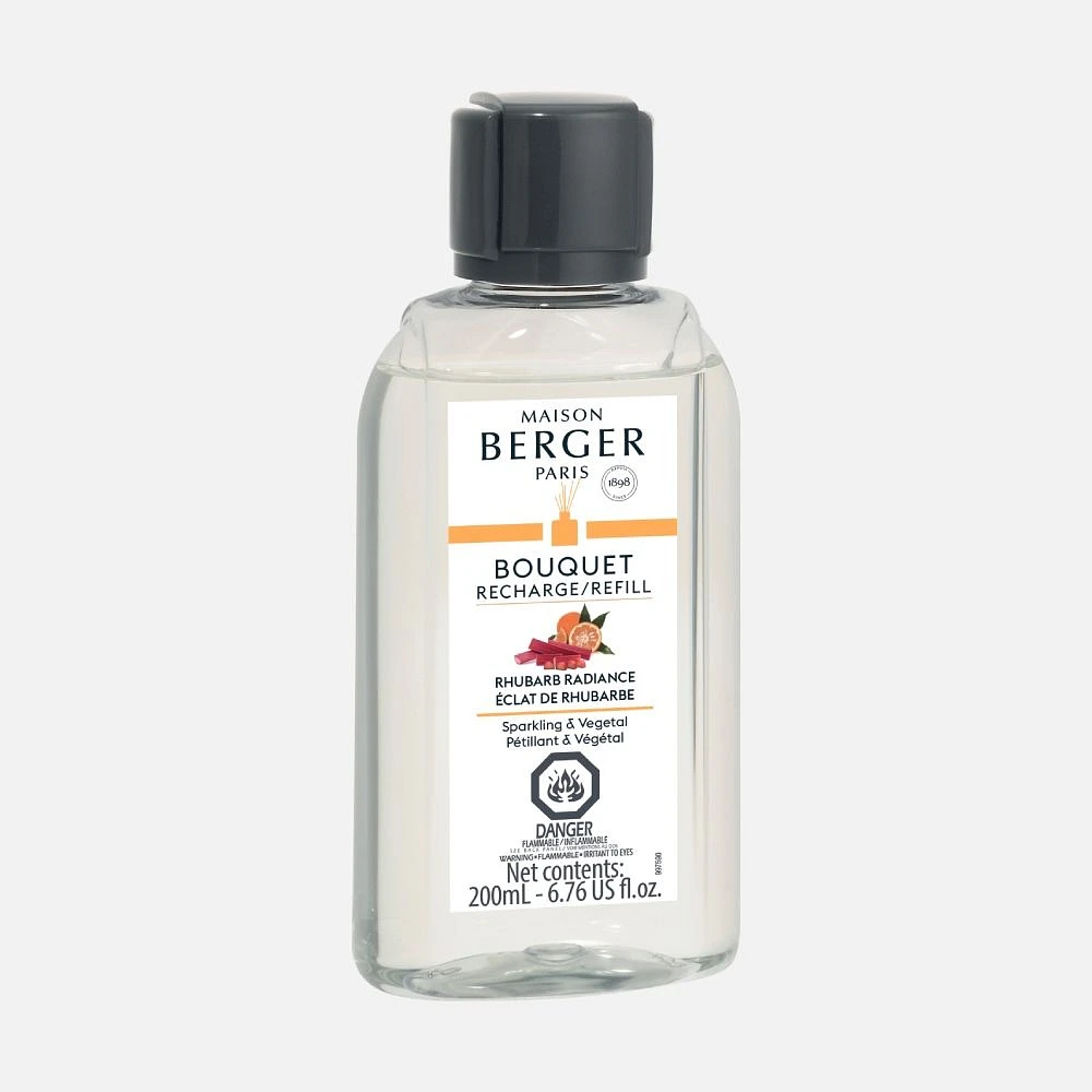 Recharge pour bouquet parfumé « Éclat de Rhubarbe » par Maison Berger Paris – 200 ml