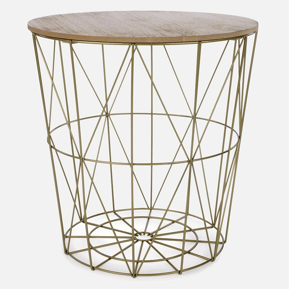 Table d'appoint avec rangement « Laverne »  