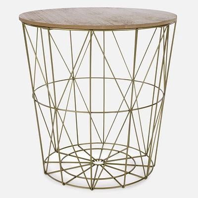 Table d'appoint avec rangement « Laverne »  