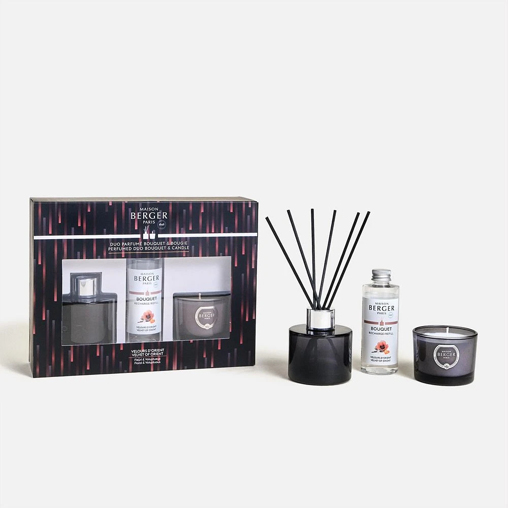 Maison Berger Paris Velvet of Orient Variation Duo Mini Candle and Reed Diffuser