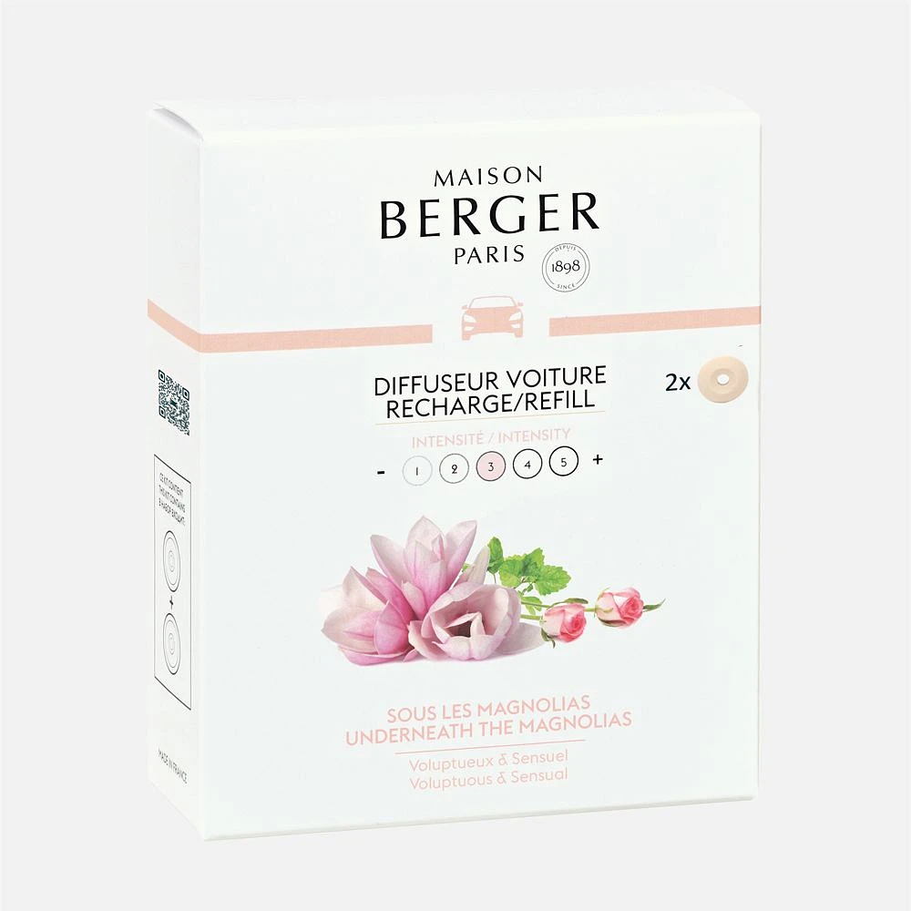 Under the Magnolias 2 Refills for Car Diffuser by Maison Berger Paris