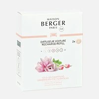 Under the Magnolias 2 Refills for Car Diffuser by Maison Berger Paris