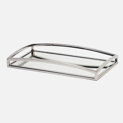 Oblong Tray with Mirror - 15.75 x 8