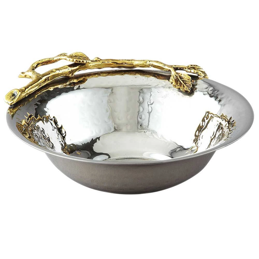 Gilt Leaf  Nut Bowl (5.25'')