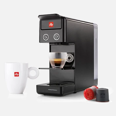 illy Y3.3 iperEspresso Coffee &Espresso Capsule Machine - Black