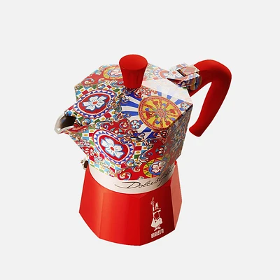 Bialetti Dolce&Gabbana Cafetière à espresso Moka Express tasses