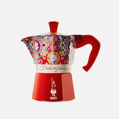 Bialetti Dolce&Gabbana Cafetière à espresso Moka Express tasses