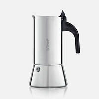 Bialetti Venus Stainless Steel Induction Compatible Stovetop Espresso Maker, 6 Cups 