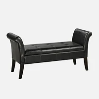 LOUISE Fancy accent Bench - Espresso