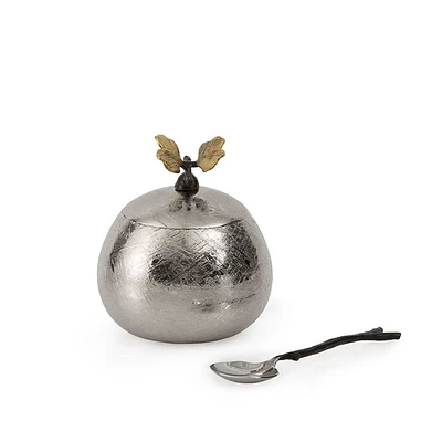 Michael Aram Butterfly Ginkgo Sugar Pot with Spoon