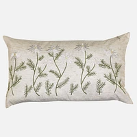 Marguerite Embroidered Cushion