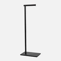 Matte Black Toilet Paper Holder (8" x 5" x 21")