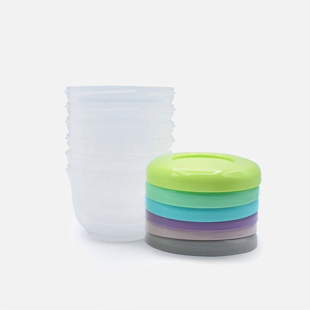 Melii Contenants aliments, ensemble de 6 contenants et couvercles