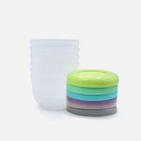 Melii Contenants aliments, ensemble de 6 contenants et couvercles