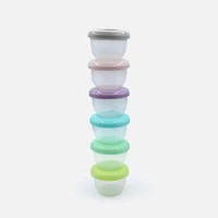 Melii Contenants aliments, ensemble de 6 contenants et couvercles
