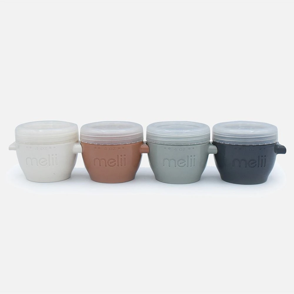 Melii Snap & Go Pods Contenant alimentaire, paquet de 4 - 4 oz