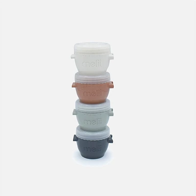 Melii Snap & Go Pods Contenant alimentaire, paquet de 4 - 4 oz