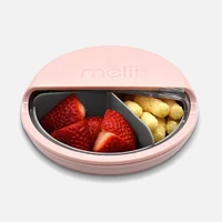 Melii Spin Snack Container - Pink/Grey