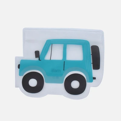 Melii Reusable Snack Bags, Pack of 6 - Truck, Bus, Tractor