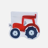 Melii Sacs à collation réutilisables, paquet de 6 - Camion, bus, tracteur