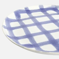 Milo Checkered Stoneware Dinner Plate