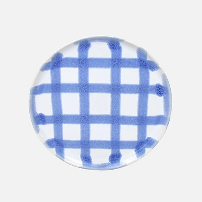 Milo Checkered Stoneware Salad Plate