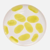 Milo Dot Stoneware Dinner Plate - Yellow