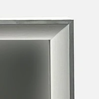 Miroir avec cadre large plat blanc - 22 x 28 po