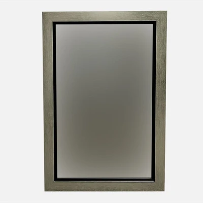 Miroir avec cadre double champagne