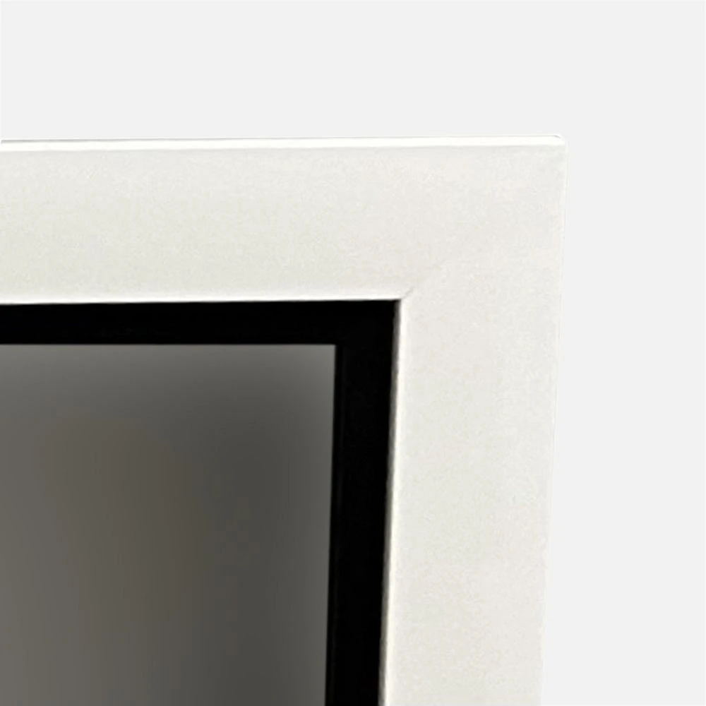 Mirror with White Double Frame - 30" x 30