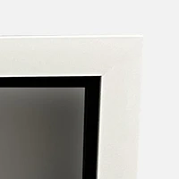 Mirror with White Double Frame - 30" x 30