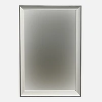 Miroir avec cadre large blanc - 24 x 36 po