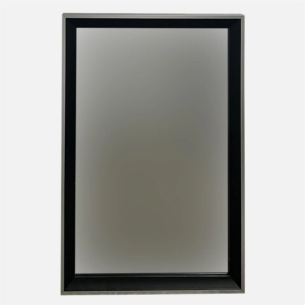 Miroir avec cadre large noir - 16 x 20 po