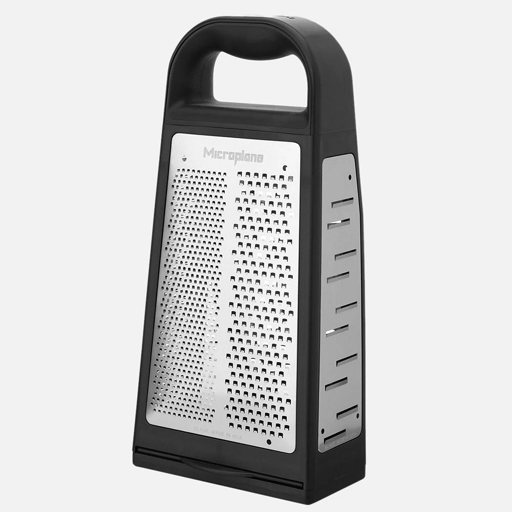 Microplane Elite 5 Blade Box Grater with Measuring Cup