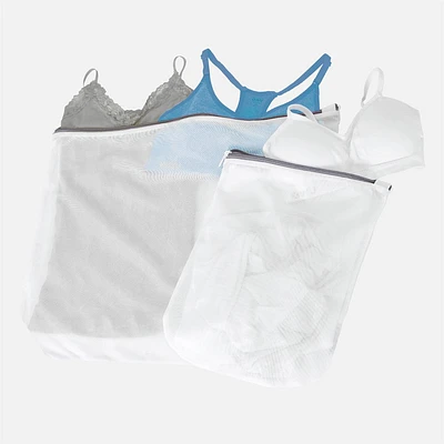 2-piece White Mesh Sweater-Socks Wash Bag by Neat & Tidy