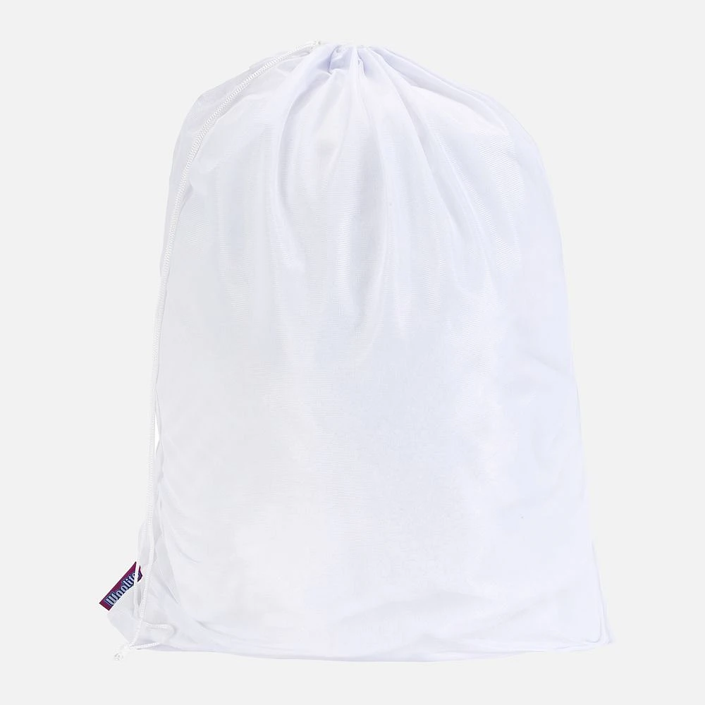 Sac à lavage en maille -  blanc