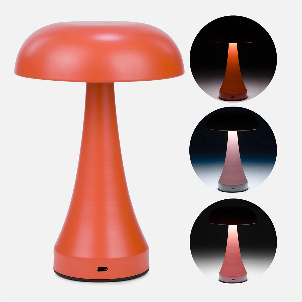 MUSHROOM LED USB Table Lamp - Orange