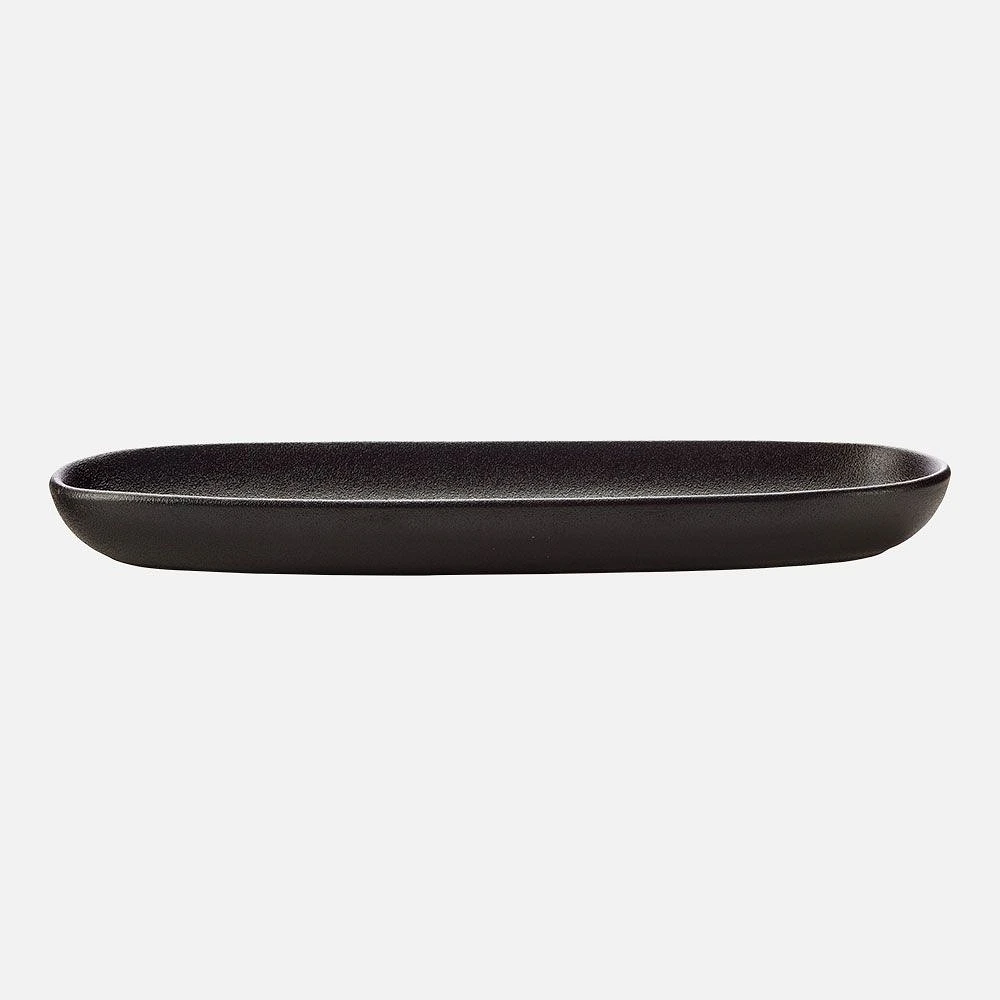 Caviar Black Oblong Platter by Maxwell & Williams