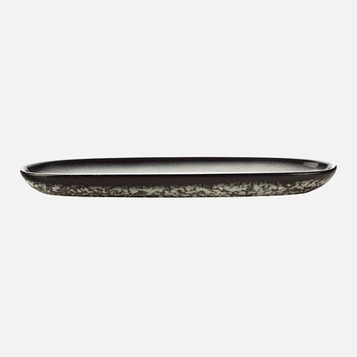 Plat ovale « Caviar Granite » par Maxwell & Williams (30 cm x 9 cm)