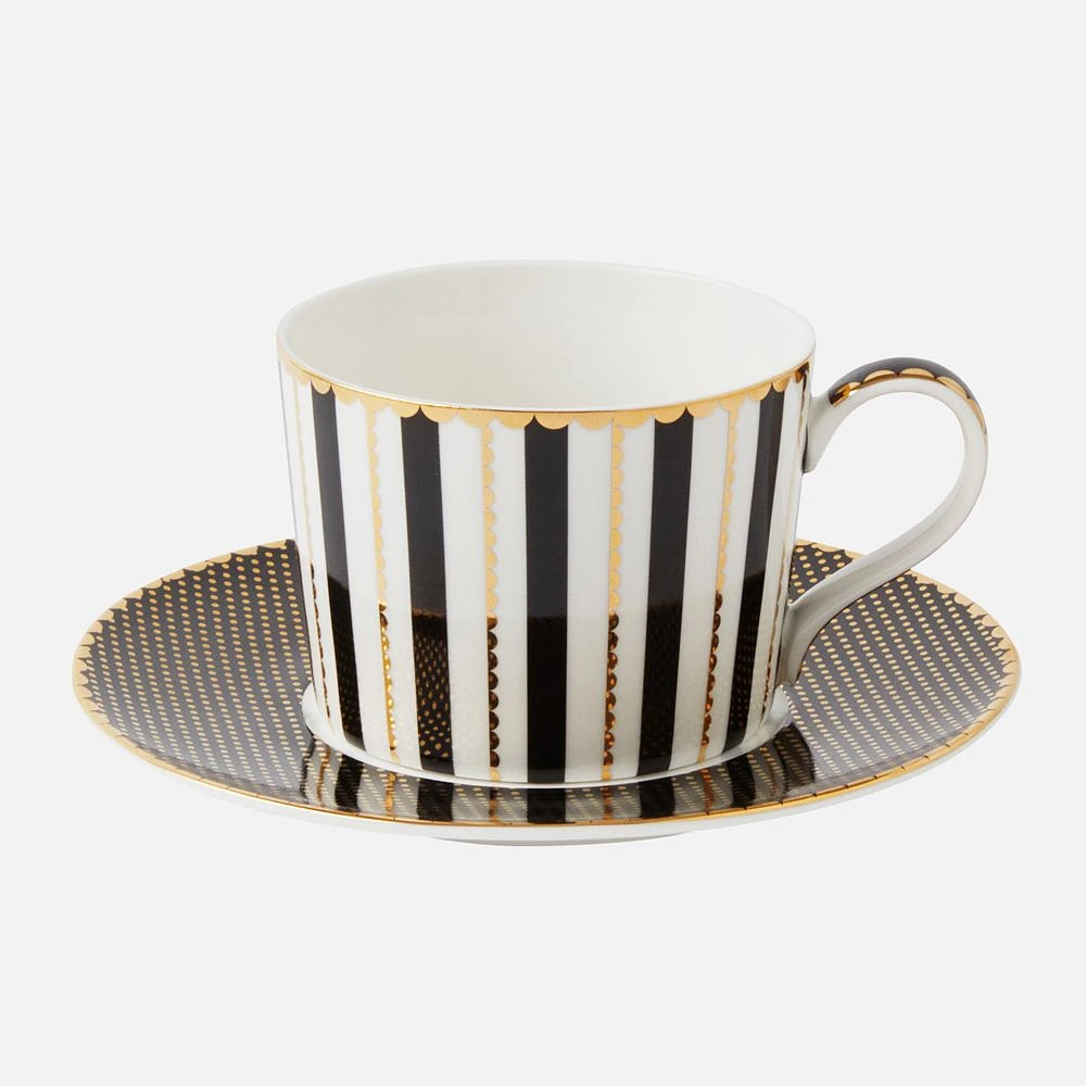 Regency tasse et soucoupe par Maxwell & Williams