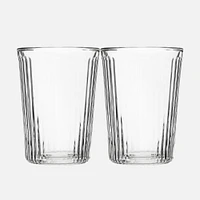 Maxwell & Williams Blend Stripey Tasse double paroi, ensemble de 2 -  250 ml