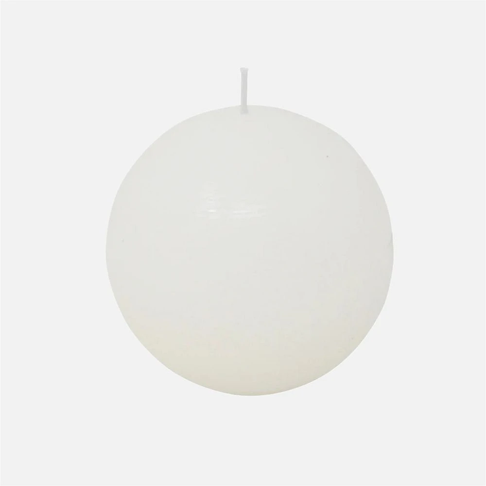 Round Candle - White