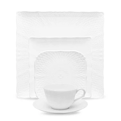 Cher Blanc Square 5-Piece place setting by Noritake