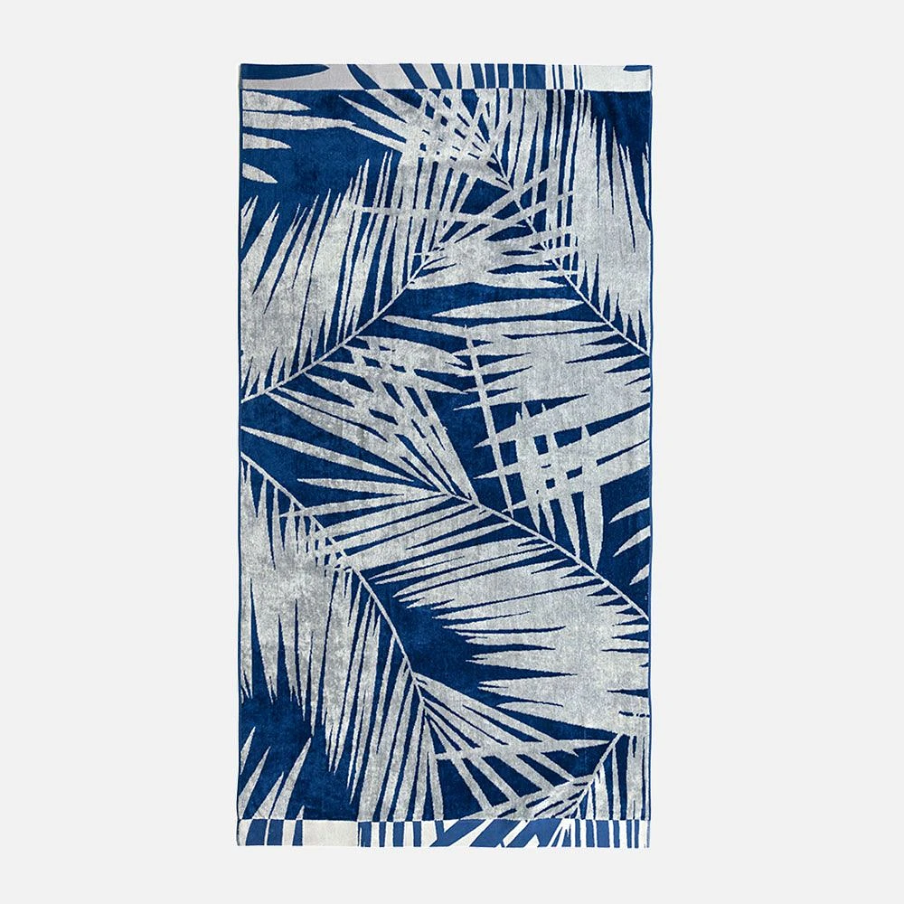 Serviette de plage Oceanna - Palmier bleu