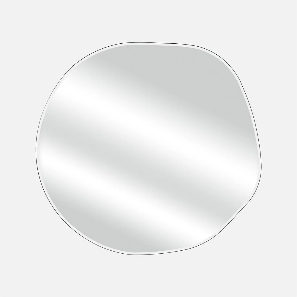 Olive Round Shaped Mirror