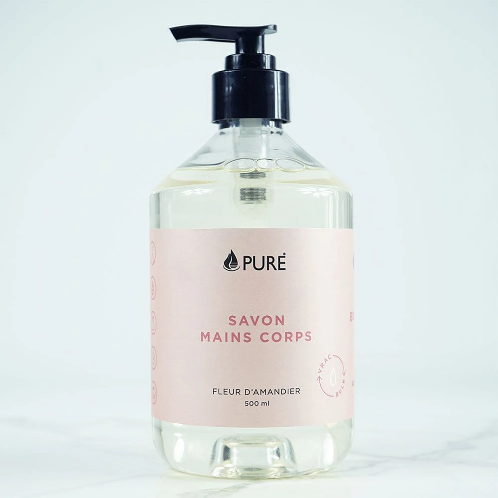 Savon pour mains et corps arôme de fleur d'amandier par Pure