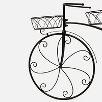 Bicycle with 3 Pots Planter - Black